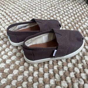 Toms Dark Brown Kids Slip-On Sneakers
